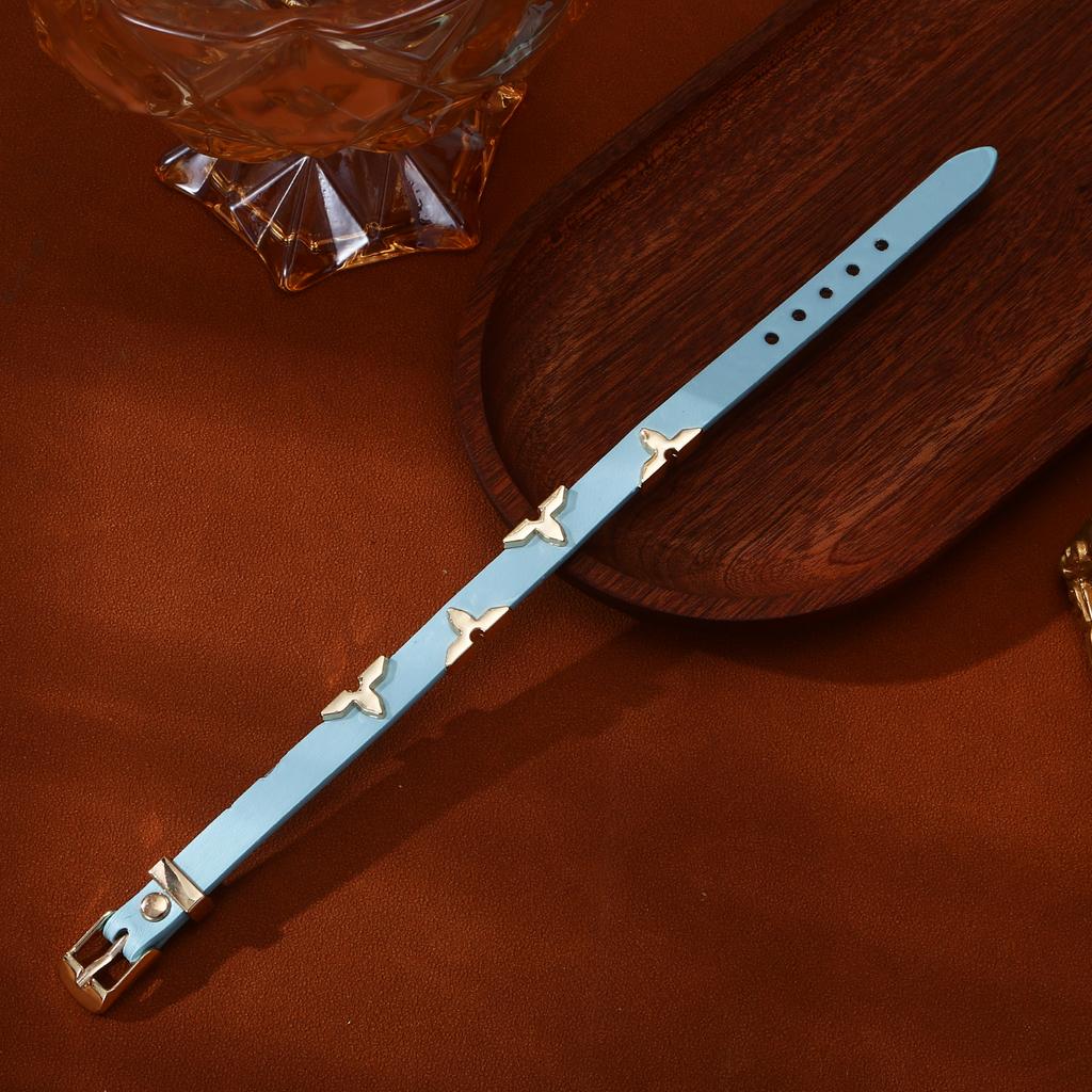 1. Women Multicolor Striped Slim Bangle Thin Cuff Bracelet With Smooth Glossy Surface Elegant Wrist Ornament For Dating Evening