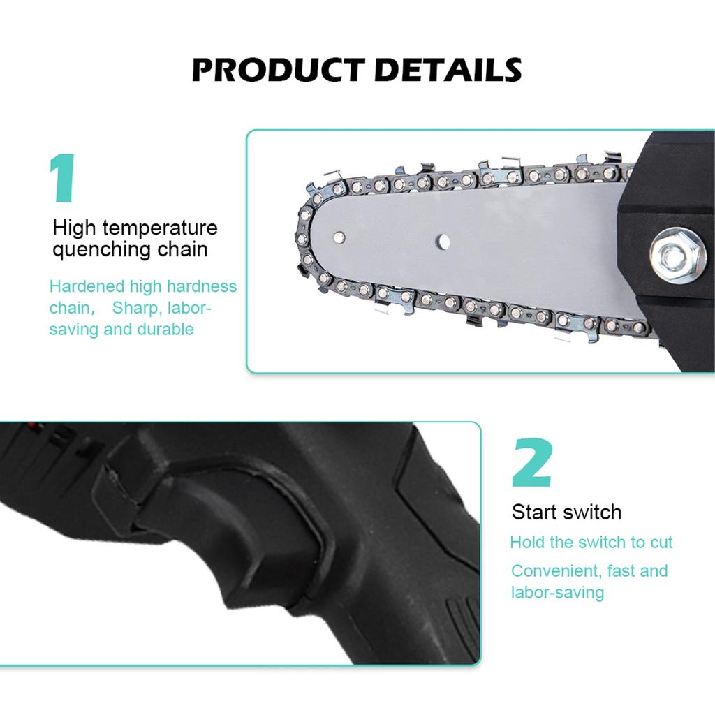 Lithium Chain Saw Lightweight Portable Upgrade Tools for Garden Logging