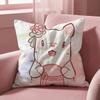 Cats & Soup Cushion Cover Multi-Scene Pillow Cover for Home & Car - Reversible, Soft & Durable for Daily Use