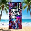 1Pc Grand Theft Auto Vi Teaser Beach Towel, Quick Dry, Multi-Use for Beach Pool Gym Yoga Home Travel, Christmas, Halloween, Xmas Gift S929145