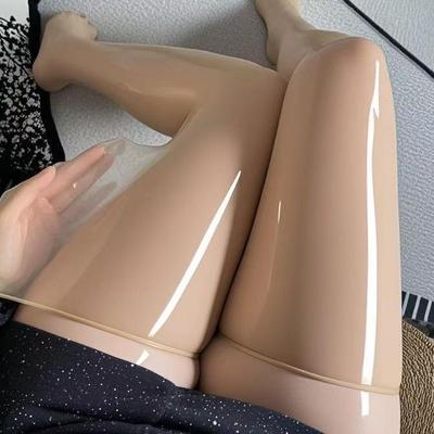 Borderless 8D Horse Oil Shiny Over-the-Knee Ultra-Thin Lift-Up Stockings for Beautiful Summer Legs