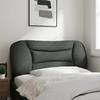 VidaXL Headboard Cushion, Reading Pillow with Zipper, Reading Cushion for Bed Bedroom, Grey 374550