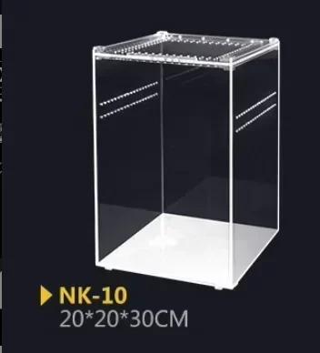 Transparent Acrylic Reptiles Breeding Box Spider Lizard Amphibian Terrarium Leak-proof Pets Habitat Arboreal Tarantula Enclosure