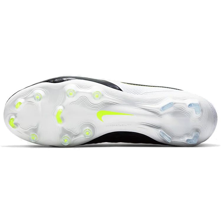 Nike Tiempo Legend 8 Elite FG Black Volt Men Sneakers White AT5293-007