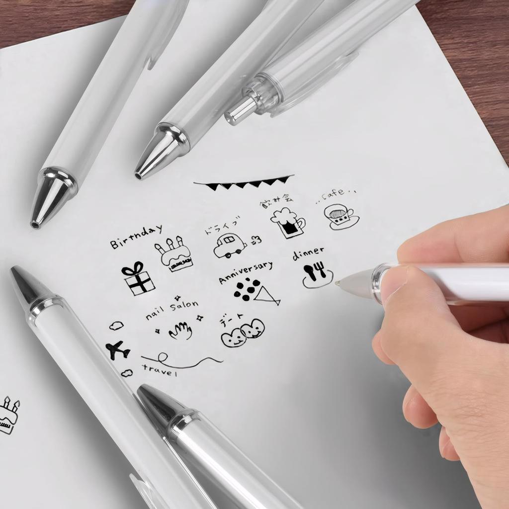 Set of 20 Custom Ballpoint Original Handmade Ballpoint Replacement Ballpoint Remade Ballpoint Paper Insert Ballpoint 20 Replacement Refills Included