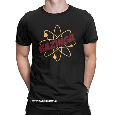 Bazinga The Big Bang Theory Tee Shirt Men Vintage Cotton Tees Crewneck Harajuku Tshirt Plus Size Tops