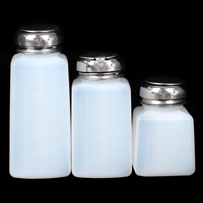Empty Pump Dispenser Nail Polish Remover Bottle Nail Art Clean Acetone Bottles
