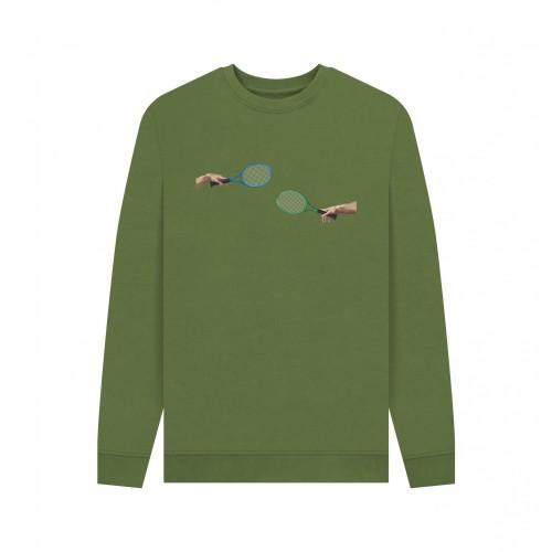 Apoh Unisex Adult The Creation Of Tennis Sweatshirt