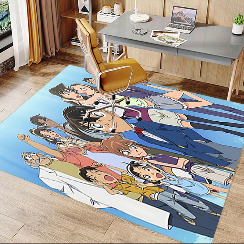 1pc Detective Conan Mystery Carpet for Playroom Bedroom Living Room Sofa Home Decor,kids Game Area Rug Non-slip Floor Mat Y72316
