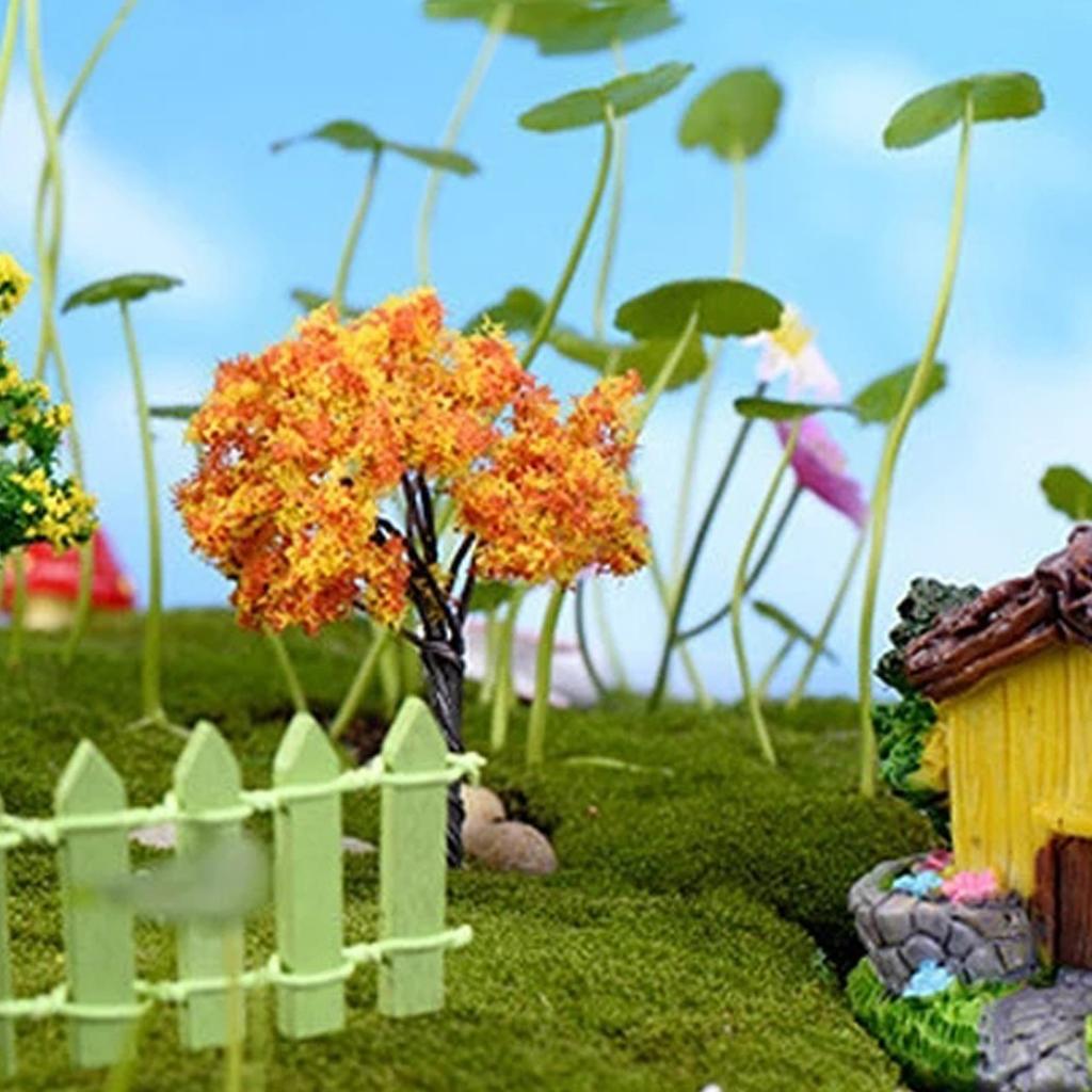 Model Village Enhancement Miniature Sakura Tree Plants for Charming Display