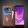 Magnetické kožené pouzdro s výklopným krytem pro Samsung Galaxy A9 2018 A920F, peněženka, taška, pouzdro, kryt, pouzdro Coque