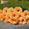 1 Pc Artificial Silk Gerbera Flower Wedding Party Bouquet Home Garden Decor Happy Living