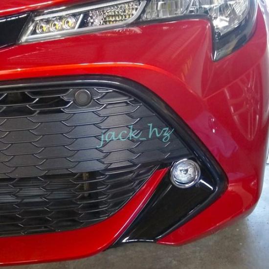 For Toyota Corolla Hatch - Front + Rear Chrome Fog Light Cover Trims