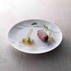 NARUMI RYDGES Plate, 27cm, White, Stylish Relief Lunch Plate, Signature Design, Microwaveable, Dishwasher Safe, 52257-5977