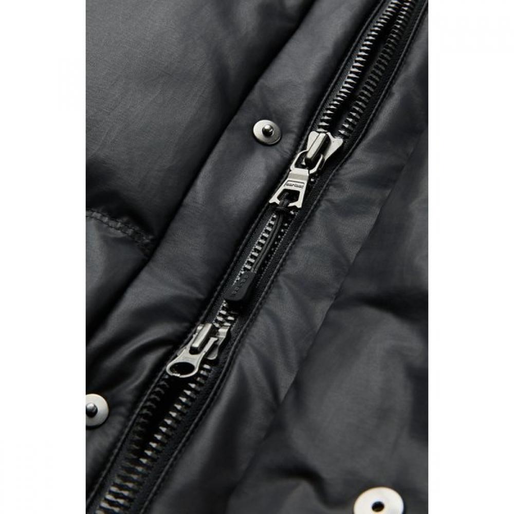 SerieS Men S Leather Like Short Padding Black Sauaw25651bkx