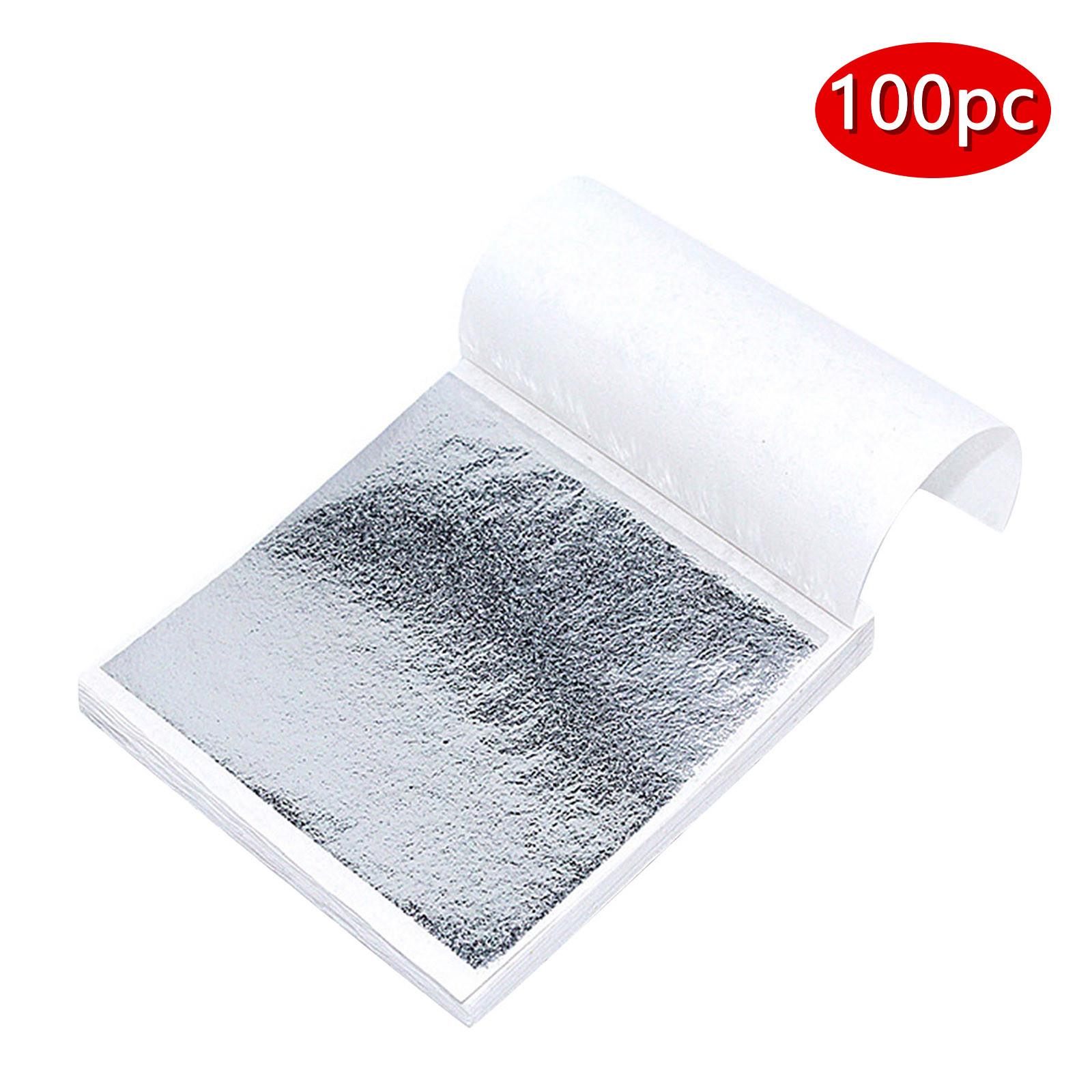 

100 листов имитация золотой фольги, бумага с листьями, позолота, сделай сам, художественная крафт-бумага, украшения для дня рождения, свадьбы, торта, десерта D