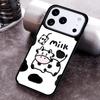 Milk Cow Skin Print Luxury Phone Case for iPhone 17 16 15 Pro Max Air 14 13 12 11 Plus Shockproof Capa Cover