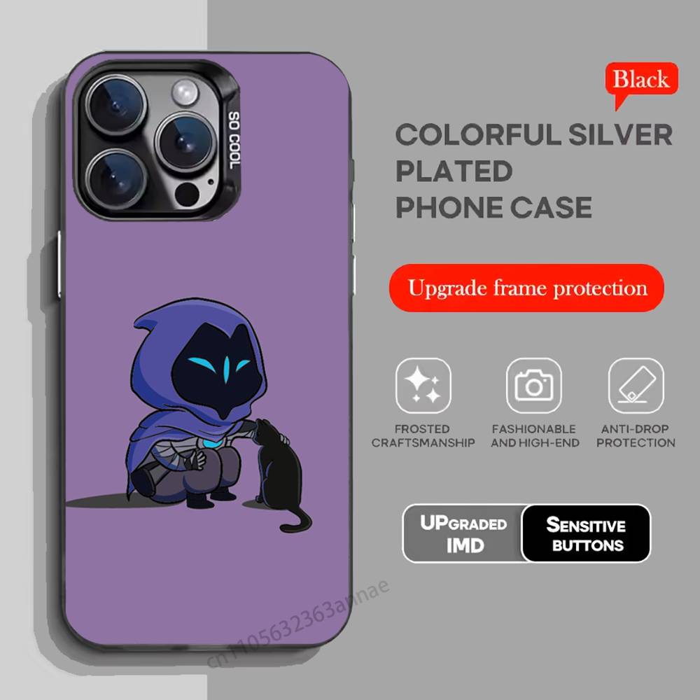 V-Valorant O-Omen Phone Case for iPhone 15 16 Pro Max  Air SE 11 13 Pro 14 Plus 12 11Pro 15Pro Max 16e Cover