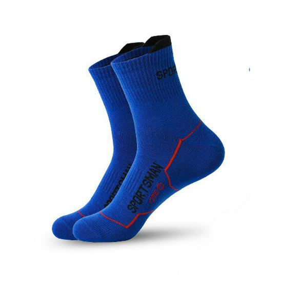 Men's Mid-Calf Sports Sweat-Absorbent Cotton Socks for Running, Cycling, Fitness, and Basketball