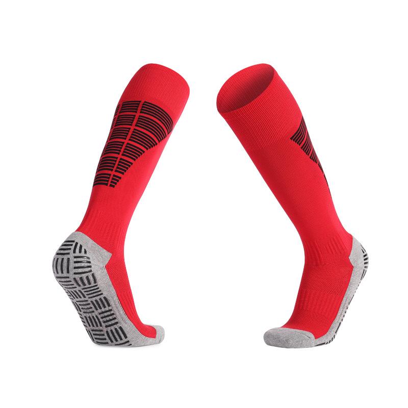 Stockings Football Socks Non-Slip Dispensing Football Socks Men S Thickened Towel Bottom Shock Socks Adult 39-45 красный