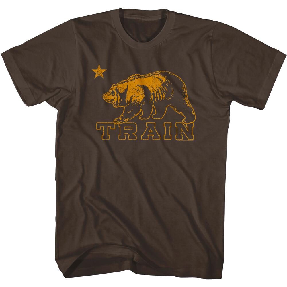 Train California Bear Men T Shirt 90s Rock Band Album Concert Merch Alt Indie XXL