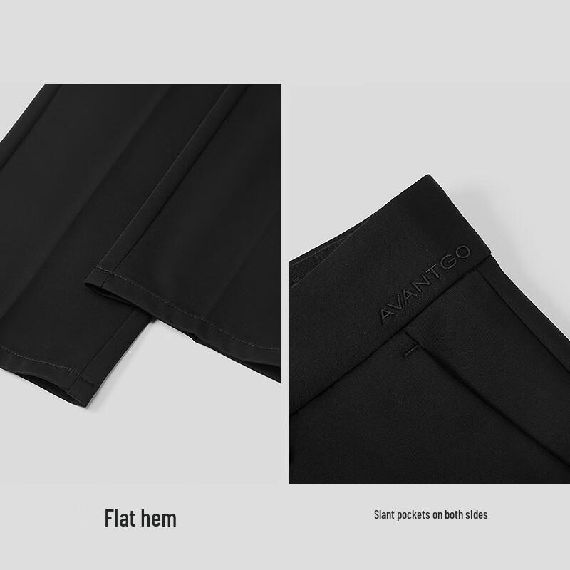 HLA Men's Slim-Fit Business Casual Trousers