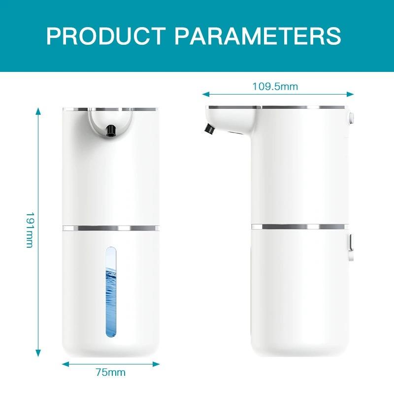 Dispensador de jabón automático con sensor montado en pared recargable por USB