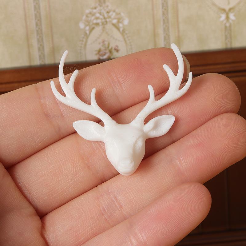 Miniature Christmas Deer Head Wall Hanging Decoration