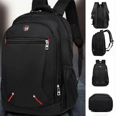 Casual Solid Color Material Oxford Man'S Backpack Multi-Functional Large-Capacity Student Bags