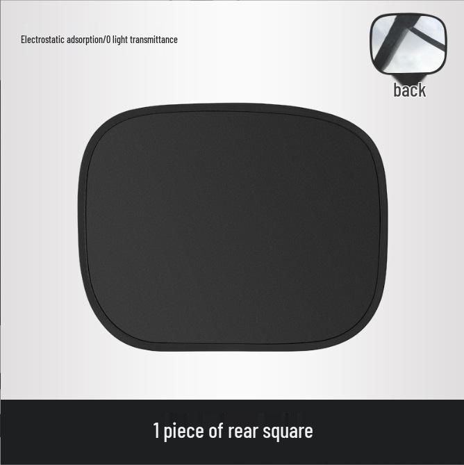 

Opaque Foldable Car Sun Shade with Black Glue Privacy and Heat Insulation