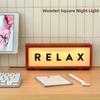Glowing Effect Sleeping Lamp USB Desktop Ornament Lamp Toilet Wooden Acrylic Night Light  Kids Room