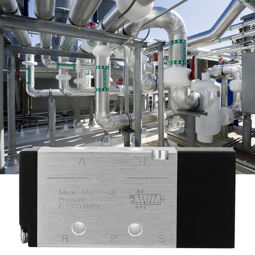 High Quality 4A210 08 2 Position 5 Way Pneumatic Air Valve Inlet Outlet PT1 4in
