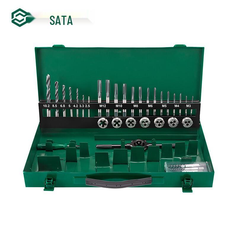 SATA 50455 37-Piece HSS Tap Die Set