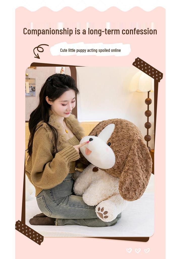 Adorable Milk-Scented Puppy Plush Toy - Realistic Small Dog Doll - Girls' Comfort Gift