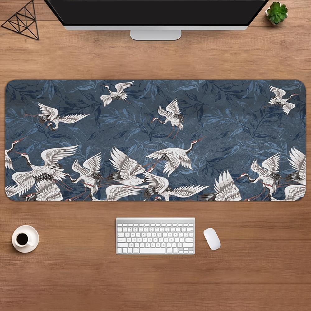Japanese Style Desktop Mat XXL Large Office Keyboard Mouse Mat Art Mouse Pad Carpets Rugs Mouse Gamer Mousepad for Laptop