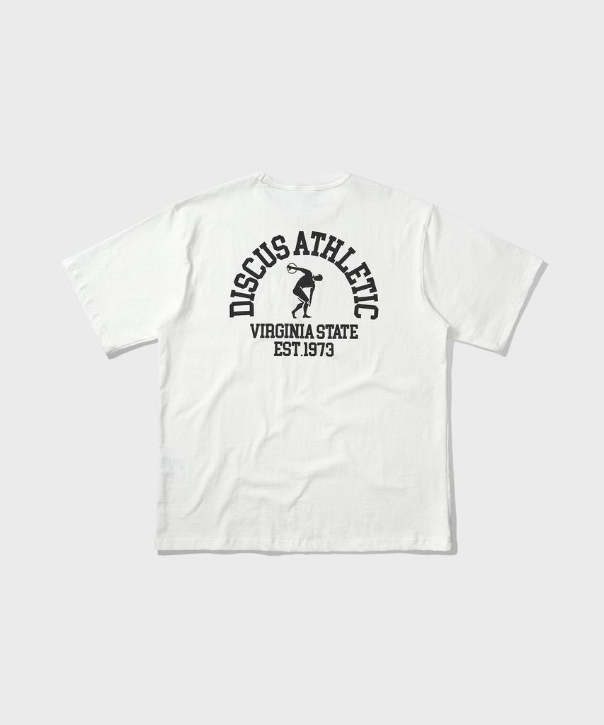 DISCUS ATHLETIC Heavyweight Dcsc Small Logo T-Shirt Off-White