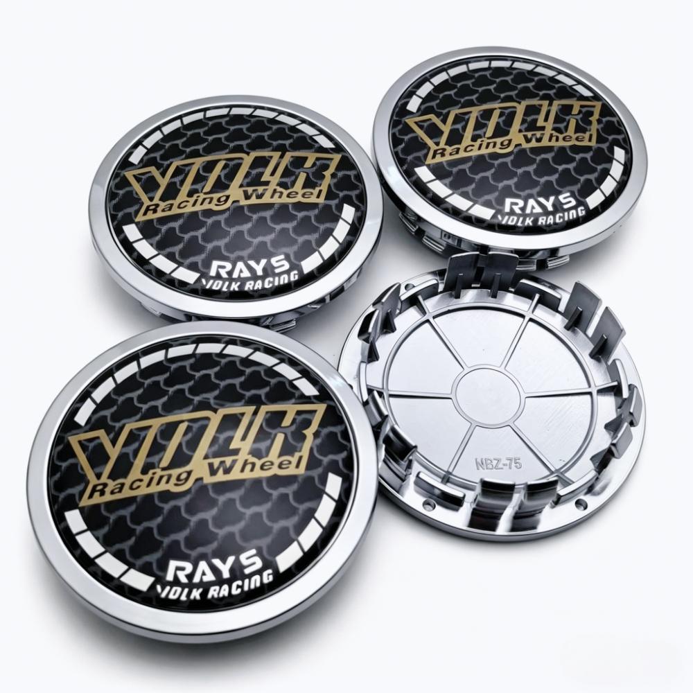 

4pcs/Set 75mm / Clips 65mm Volk Rays Logo Emblem Badge Car Wheel Center Caps Wheel Hub Dust Cover Rim Hubcap Car Accessories Volk Rays Badge&4pcs NBZ75 Wheel Cap