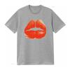 Red Kiss Lips T Shirt vintage Washed Breathable fashion streetwear Stylish Comfortable graphic Soft Unisex homme