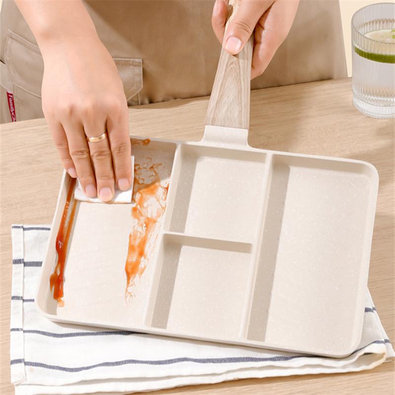 4 In 1 Durable Aluminum Frying Pans Household Non-Stick Saucepan Breakfast Pan Steak Skillet Cooking Pots Kitchen Utensils