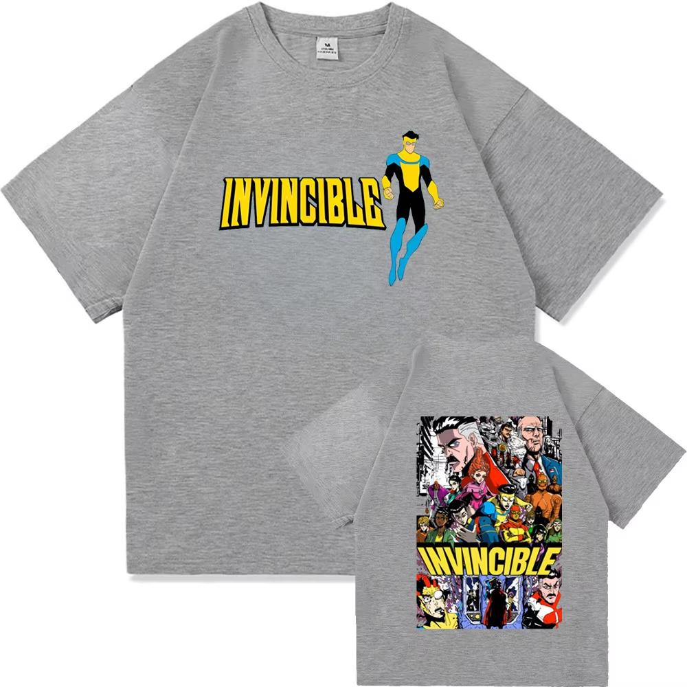 Niezwyciężony Bohater Manga Koszulka Graficzna Męska Damska Bawełniana Koszulka Letnia Codzienna Modna Odzież Topy Wysoka Jakość Streetwear Unisex Nowy Model