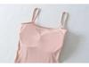 Women's Tank Top Camisole with Thickened Chest Pads, Enhances Bust, Cartoons, Slim Fit, Covers Underarm Fat, Inner and Outer Wear