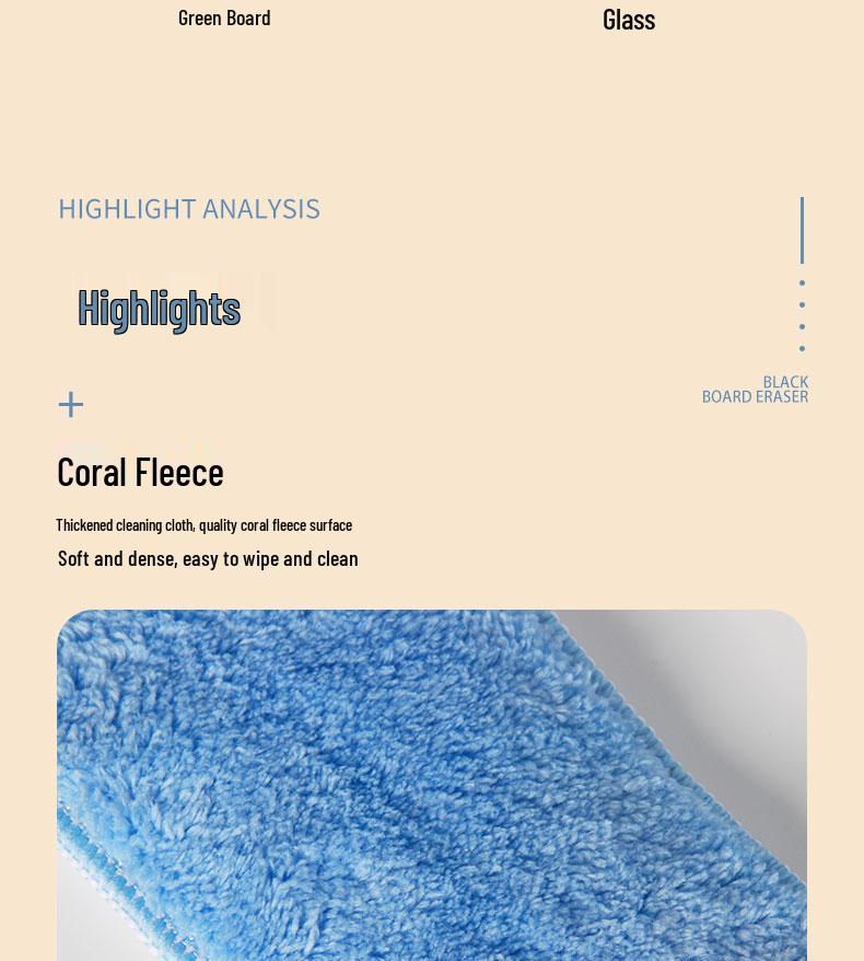 Water-Soluble Dustless Chalk & Board Eraser – Black for Whiteboards, Blackboards, and Drawing Boards.