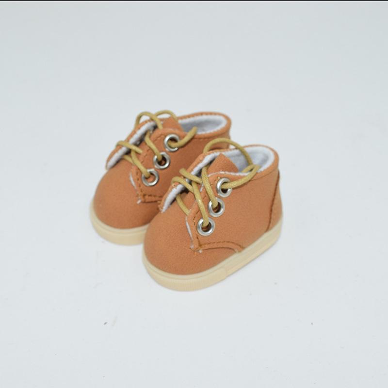 EXO 20CM Cotton Doll Shoes: Leather Shoes for Dali Li 6-Point BJD, Size 4.8x2.8CM