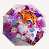 1pc Automatic Folding Cartoon Practical Umbrella with 3-Fold Design, 8-Bone Iron Frame - Perfect for Outdoor Use, Festive Gifts, Travelers, Daily Use,