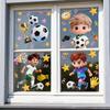 2026 World Cup Cartoon Football Wall Stickers for Kids - Electrostatic Decoration for US, Canada, Mexico