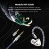 ROSESELSA Monitor with Dynamic Diaphragm 1DD HIFI Wired with Module IEM Cable "QUIETSEA II" In-Ear Driver, Earphone, 3.5mm/4.4mm (Silver)