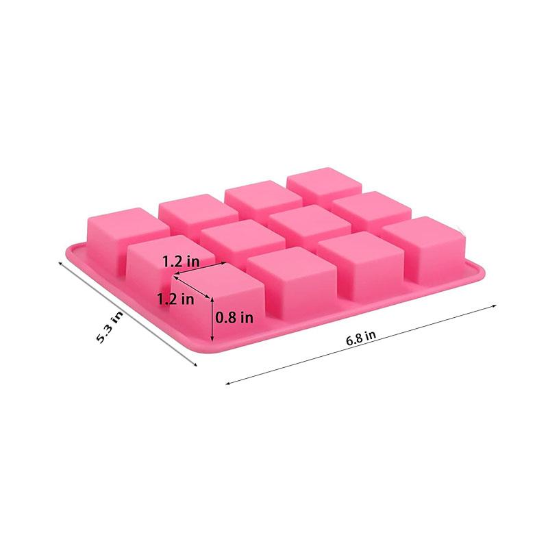 12/20/24 Cavity Chocolate Bars Silicone Mold Rectangle Square Granola Protein Energy Maker Whiskey Ice Cube Tray Candy Pralines
