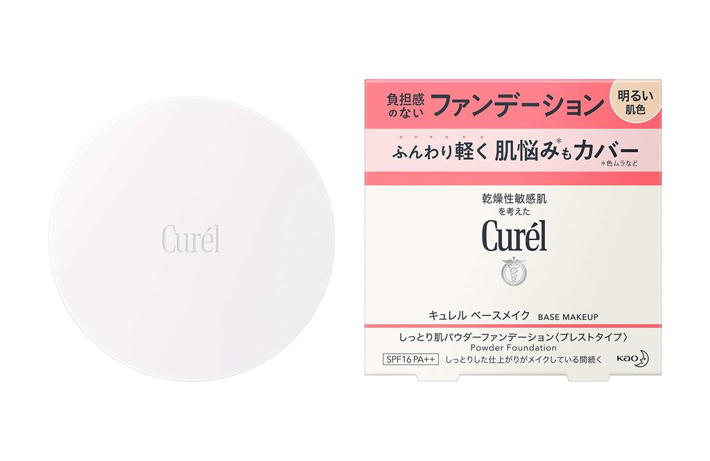 Curel Base Make Moist Skin Powder Foundation Bright Skin Color 8g (x 1)