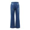 Women's Leisure Color High Waist Motion Regular Jeans High Waisted Pocket Cool Breathable Washed Stretchy Casual Flare Pants