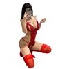 Sexy Lingerie Three-point Exposed Breasts Large Size Sexy No-take Onesie Pure Desire Temptation Flirting Perspective Bed Passion